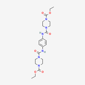 diethyl 4,4'-[1,4-phenylenebis(iminocarbonyl)]di(1-piperazinecarboxylate)