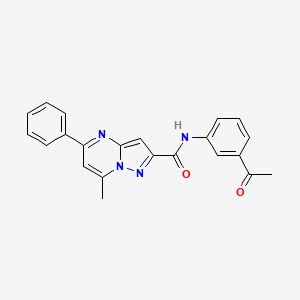 N-(3-acetylphenyl)-7-methyl-5-phenylpyrazolo[1,5-a]pyrimidine-2-carboxamide