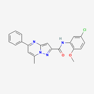 N-(5-chloro-2-methoxyphenyl)-7-methyl-5-phenylpyrazolo[1,5-a]pyrimidine-2-carboxamide