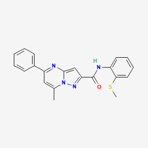 7-methyl-N-[2-(methylthio)phenyl]-5-phenylpyrazolo[1,5-a]pyrimidine-2-carboxamide