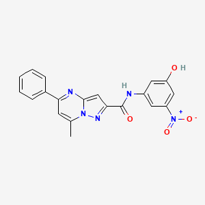 N-(3-hydroxy-5-nitrophenyl)-7-methyl-5-phenylpyrazolo[1,5-a]pyrimidine-2-carboxamide