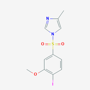1-(4-iodo-3-methoxybenzenesulfonyl)-4-methyl-1H-imidazole