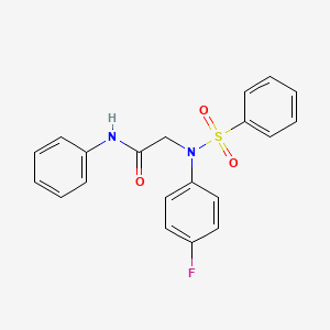 N~2~-(4-fluorophenyl)-N~1~-phenyl-N~2~-(phenylsulfonyl)glycinamide