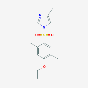 molecular formula C14H18N2O3S B345490 1-[(4-Ethoxy-2,5-dimethylphenyl)sulfonyl]-4-methylimidazole CAS No. 898641-17-3