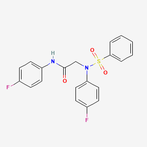 N~1~,N~2~-bis(4-fluorophenyl)-N~2~-(phenylsulfonyl)glycinamide