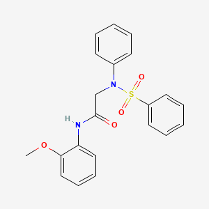 N~1~-(2-methoxyphenyl)-N~2~-phenyl-N~2~-(phenylsulfonyl)glycinamide