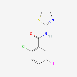 2-chloro-5-iodo-N-1,3-thiazol-2-ylbenzamide