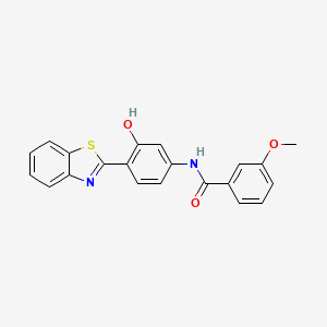 N-[4-(1,3-benzothiazol-2-yl)-3-hydroxyphenyl]-3-methoxybenzamide