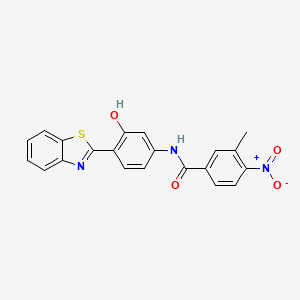 N-[4-(1,3-benzothiazol-2-yl)-3-hydroxyphenyl]-3-methyl-4-nitrobenzamide