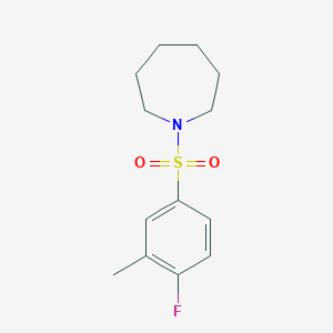 1-(4-Fluoro-3-methylphenyl)sulfonylazepane