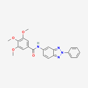 3,4,5-trimethoxy-N-(2-phenyl-2H-1,2,3-benzotriazol-5-yl)benzamide