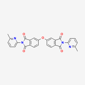 molecular formula C28H18N4O5 B3455081 5,5'-oxybis[2-(6-methyl-2-pyridinyl)-1H-isoindole-1,3(2H)-dione] 