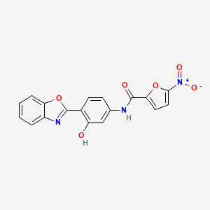 N-[4-(1,3-benzoxazol-2-yl)-3-hydroxyphenyl]-5-nitrofuran-2-carboxamide