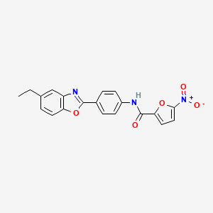 N~2~-[4-(5-ETHYL-1,3-BENZOXAZOL-2-YL)PHENYL]-5-NITRO-2-FURAMIDE