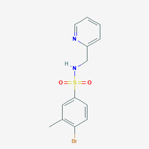 4-bromo-3-methyl-N-(2-pyridinylmethyl)benzenesulfonamide