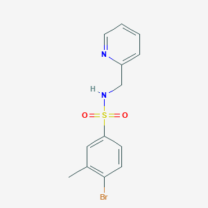 molecular formula C13H13BrN2O2S B345519 4-bromo-3-methyl-N-(2-pyridinylmethyl)benzenesulfonamide CAS No. 924036-83-9