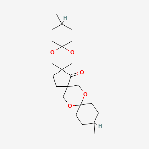 molecular formula C23H36O5 B3455190 3,17-Dimethyl-7,13,20,25-tetraoxatetraspiro[5.2.1.2.514.211.29.26]pentacosan-10-one 