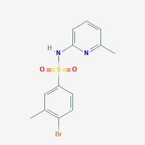 4-bromo-3-methyl-N-(6-methylpyridin-2-yl)benzenesulfonamide