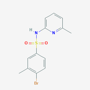 molecular formula C13H13BrN2O2S B345523 4-bromo-3-methyl-N-(6-methylpyridin-2-yl)benzenesulfonamide CAS No. 796124-04-4