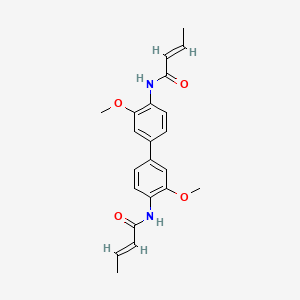 N,N'-(3,3'-dimethoxy-4,4'-biphenyldiyl)bis(2-butenamide)