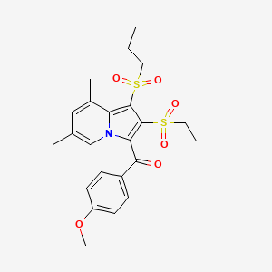 [6,8-dimethyl-1,2-bis(propylsulfonyl)-3-indolizinyl](4-methoxyphenyl)methanone