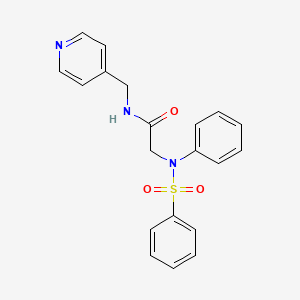 N~2~-phenyl-N~2~-(phenylsulfonyl)-N~1~-(4-pyridinylmethyl)glycinamide