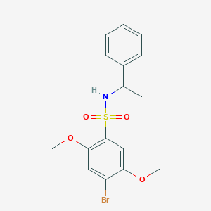 [(4-Bromo-2,5-dimethoxyphenyl)sulfonyl](phenylethyl)amine