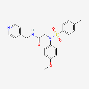 N~2~-(4-methoxyphenyl)-N~2~-[(4-methylphenyl)sulfonyl]-N~1~-(4-pyridinylmethyl)glycinamide