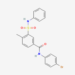 3-(anilinosulfonyl)-N-(4-bromophenyl)-4-methylbenzamide