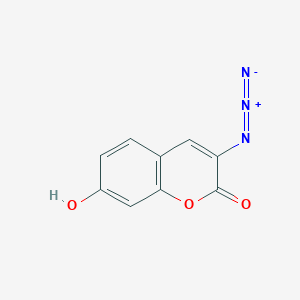 molecular formula C9H5N3O3 B034554 3-Azido-7-hydroxycoumarin CAS No. 817638-68-9