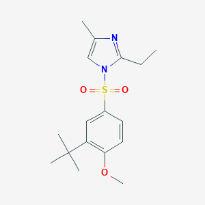 molecular formula C17H24N2O3S B345542 1-(3-Tert-butyl-4-methoxyphenyl)sulfonyl-2-ethyl-4-methylimidazole CAS No. 879064-12-7