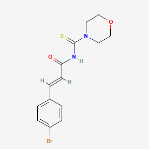 (E)-3-(4-bromophenyl)-N-(morpholine-4-carbothioyl)prop-2-enamide