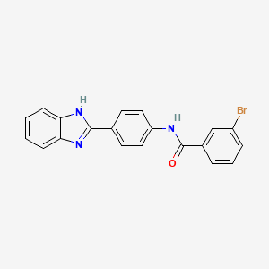 N-[4-(1H-benzimidazol-2-yl)phenyl]-3-bromobenzamide