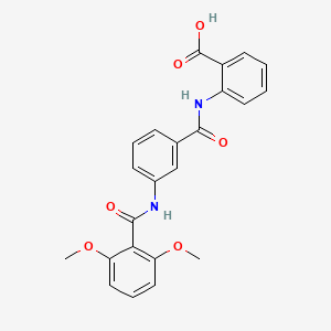 2-({3-[(2,6-dimethoxybenzoyl)amino]benzoyl}amino)benzoic acid