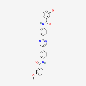 3-METHOXY-N-(4-{5-[4-(3-METHOXYBENZAMIDO)PHENYL]PYRIMIDIN-2-YL}PHENYL)BENZAMIDE