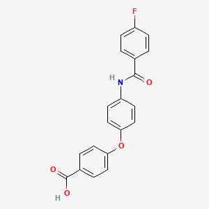 4-{4-[(4-fluorobenzoyl)amino]phenoxy}benzoic acid