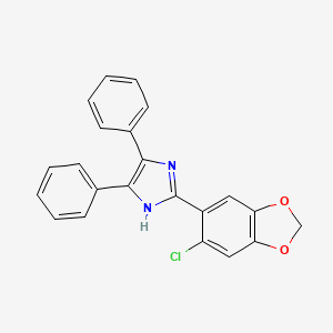 2-(6-chloro-1,3-benzodioxol-5-yl)-4,5-diphenyl-1H-imidazole