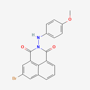 5-bromo-2-[(4-methoxyphenyl)amino]-1H-benzo[de]isoquinoline-1,3(2H)-dione