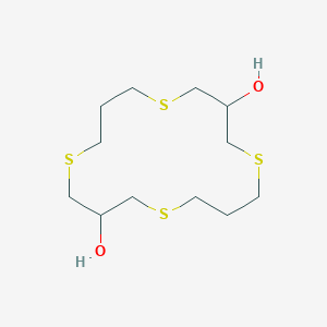 molecular formula C12H24O2S4 B034555 1,5,9,13-Tetrathiacyclohexadecane-3,11-diol CAS No. 109909-33-3