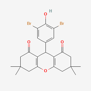 9-(3,5-dibromo-4-hydroxyphenyl)-3,3,6,6-tetramethyl-4,5,7,9-tetrahydro-2H-xanthene-1,8-dione