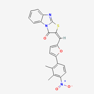 2-{[5-(2,3-dimethyl-4-nitrophenyl)-2-furyl]methylene}[1,3]thiazolo[3,2-a]benzimidazol-3(2H)-one