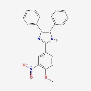 2-(4-methoxy-3-nitrophenyl)-4,5-diphenyl-1H-imidazole