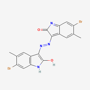 6-bromo-5-methyl-1H-indole-2,3-dione 3-[(6-bromo-5-methyl-2-oxo-1,2-dihydro-3H-indol-3-ylidene)hydrazone]