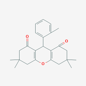 3,3,6,6-tetramethyl-9-(2-methylphenyl)-3,4,5,6,7,9-hexahydro-1H-xanthene-1,8(2H)-dione