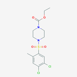 Ethyl 4-[(4,5-dichloro-2-methylphenyl)sulfonyl]piperazinecarboxylate