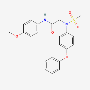 N~1~-(4-methoxyphenyl)-N~2~-(methylsulfonyl)-N~2~-(4-phenoxyphenyl)glycinamide