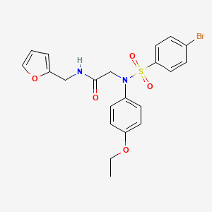 N~2~-[(4-bromophenyl)sulfonyl]-N~2~-(4-ethoxyphenyl)-N~1~-(2-furylmethyl)glycinamide