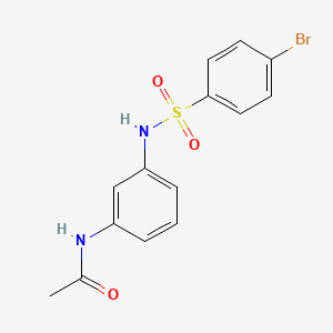 N-(3-{[(4-bromophenyl)sulfonyl]amino}phenyl)acetamide