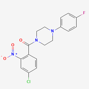 1-(4-chloro-2-nitrobenzoyl)-4-(4-fluorophenyl)piperazine