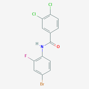 N-(4-bromo-2-fluorophenyl)-3,4-dichlorobenzamide